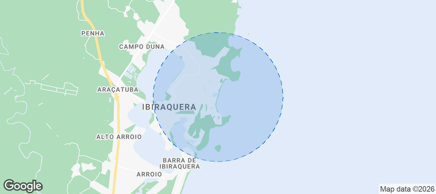 Praia do Rosa Airbnb map